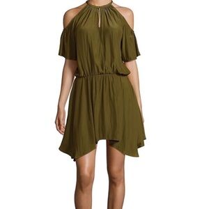 Ramy Brook Olive Cold Shoulder Dress